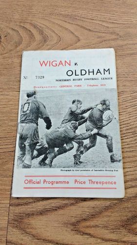 Wigan v Oldham Mar 1961 Rugby League Programme