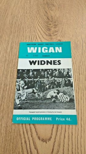 Wigan v Widnes Apr 1966 Play-Off Rugby League Programme