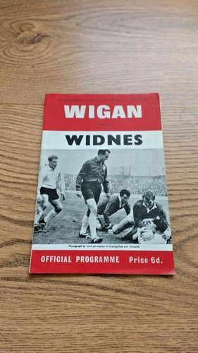 Wigan v Widnes Jan 1967 Rugby League Programme