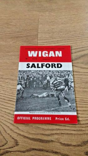 Wigan v Salford Feb 1967 Challenge Cup Rugby League Programme