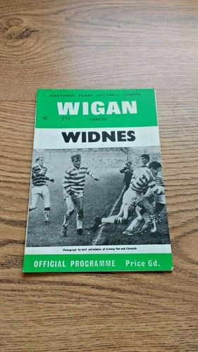 Wigan v Widnes Oct 1967 Floodlit Competition Rugby League Programme