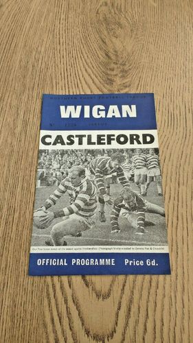 Wigan v Castleford Oct 1968 BBC2 Floodlit competition Rugby League Programme