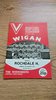 Wigan v Rochdale Hornets Mar 1981 Rugby League Programme