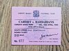 Cardiff v Barbarians 1993 Used Rugby Ticket