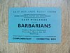 East Midlands v Barbarians 1971 Used Committee Box Rugby Ticket