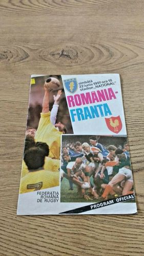 Romania v France June 1991 Rugby Programme
