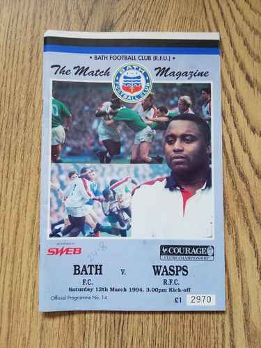 Bath v Wasps Mar 1994
