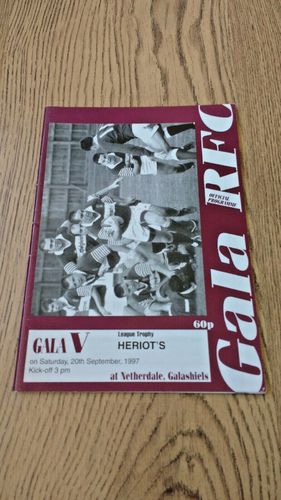 Gala v Heriot's FP Sept 1997 Rugby Programme