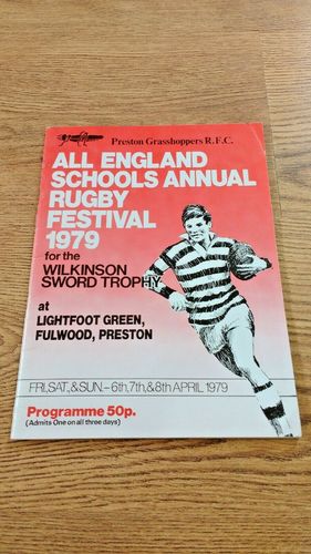 All England Schools Annual Festival April 1979 Rugby Programme