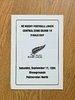 New Zealand Central Zone Under 19 Finals Sept 1994 Rugby Programme
