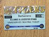 Leicester v Barbarians Mar 1998 Used Rugby Ticket