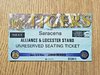 Leicester v Saracens Apr 1998 Used Rugby Ticket