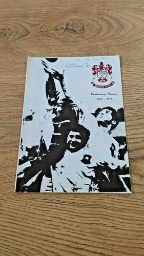 Morley v Leeds University Nov 1978 Rugby Programme