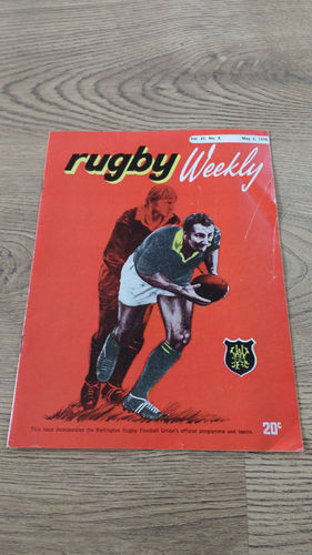 Athletic v Petone May 1975 Rugby Programme