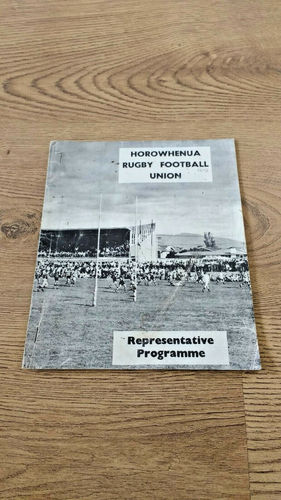 Horowhenua v Manawatu 1973 Rugby Programme