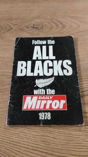 'Follow the All Blacks with the Daily Mirror' 1978 Tour Brochure