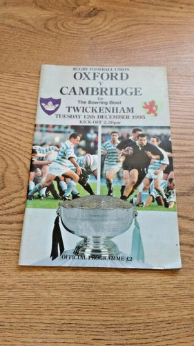 Oxford University v Cambridge University Dec 1995 Rugby Programme