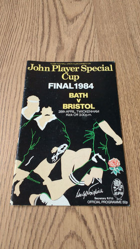 Bath v Bristol 1984 John Player Special Cup Final Rugby Programme