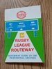 ' Rugby League Routeway- Motorway Guide To The Professional Grounds ' 1988-89