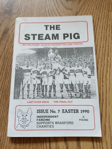 ' The Steam Pig ' Issue 7 Easter 1990 Bradford Northern Rugby League Fanzine