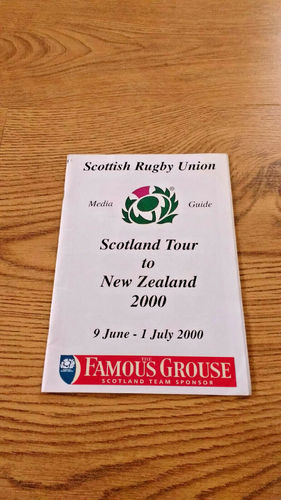 Scotland Tour to New Zealand 2000 Rugby Media Guide