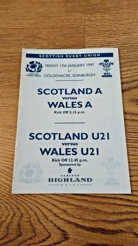 Scotland A v Wales A Jan 1997
