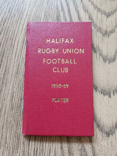 Halifax Rugby Union Club 1968-69 Membership & Fixture Book