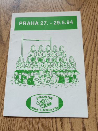 'Oldies and Goldies' Prague 1994 Rugby Tournament Programme