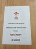 Pontyclun v Cardiff Quins 2007 Welsh Women's National Cup Final Rugby Programme