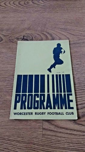 Worcester v Old Dixonians 1975 North Midlands KO Cup Quarter-Final Rugby Programme