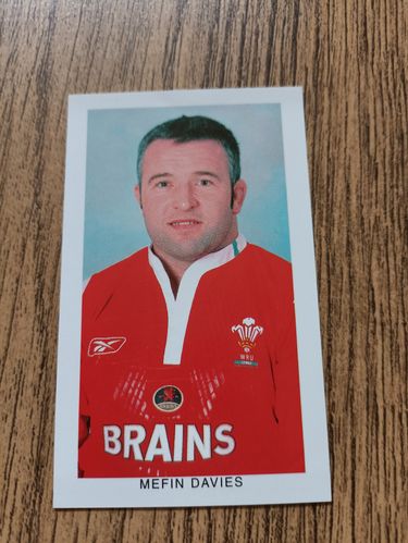 Mefin Davies - Wales on Sunday 'Wales Grand Slam 2005' Rugby Trading Card
