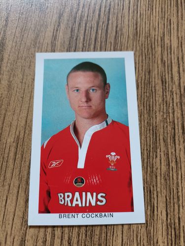 Brent Cockbain - Wales on Sunday 'Wales Grand Slam 2005' Rugby Trading Card