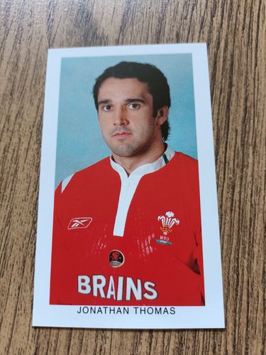 Jonathan Thomas - Wales on Sunday 'Wales Grand Slam 2005' Rugby Trading Card