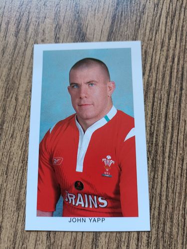 John Yapp - Wales on Sunday 'Wales Grand Slam 2005' Rugby Trading Card