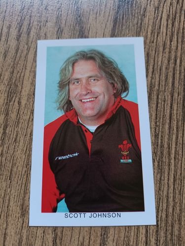 Scott Johnson - Wales on Sunday 'Wales Grand Slam 2005' Rugby Trading Card