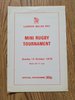London Welsh 1979 Mini Rugby Tournament Programme