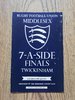 Middlesex Sevens Apr 1978 Rugby Programme