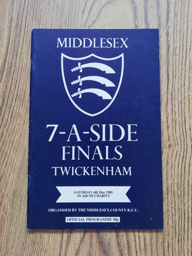 Middlesex Sevens May 1985 Rugby Programme