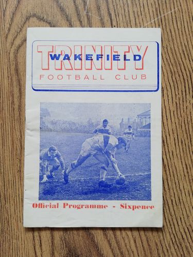 Wakefield Trinity v Leeds Aug 1970 Yorkshire Cup Rugby League Programme