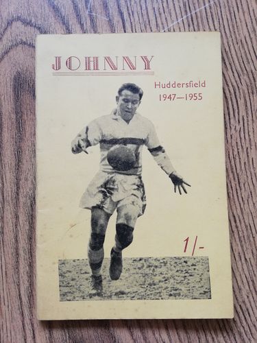 Johnny Hunter - Huddersfield 1955 Testimonial Rugby League Brochure
