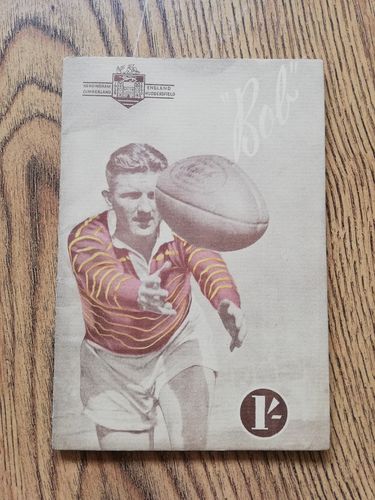 Bob Nicholson - Huddersfield 1950 Testimonial Rugby League Brochure
