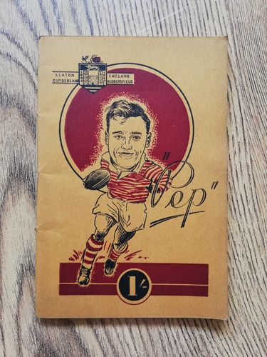 Stanley Pepperell - Huddersfield 1947 Testimonial Rugby League Brochure