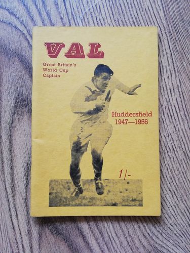 Dave Valentine - Huddersfield 1956 Testimonial Rugby League Brochure