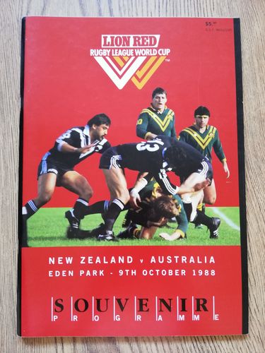 New Zealand v Australia 1988 Rugby League World Cup Final Programme
