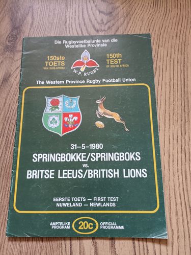 South Africa v British Lions 1st Test 1980
