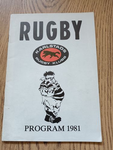Karlstads (Sweden) Rugby Club 1981 Handbook