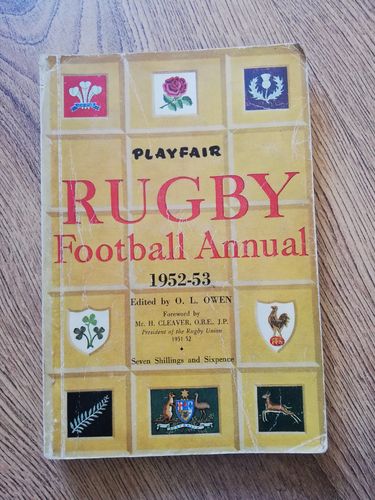 Playfair Rugby Football Annual 1952-53