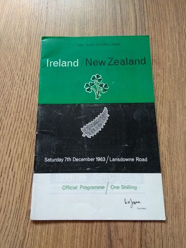 Ireland v New Zealand 1963