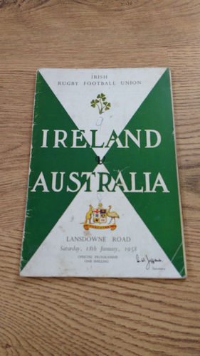 Ireland v Australia 1958