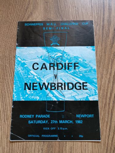 Cardiff v Newbridge Mar 1982 Welsh Cup Semi-Final